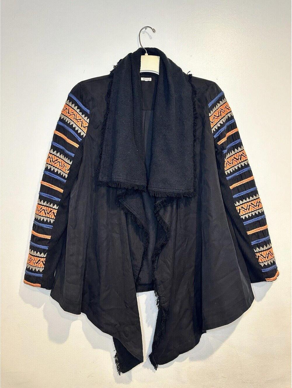 Rip Curl Womens Open Jacket Embrioldered Sleeves Unique Large